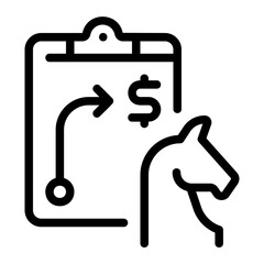 corporate strategy line icon