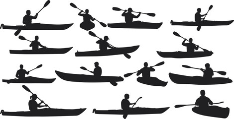 fishing boat silhouette vector flat vector illustration