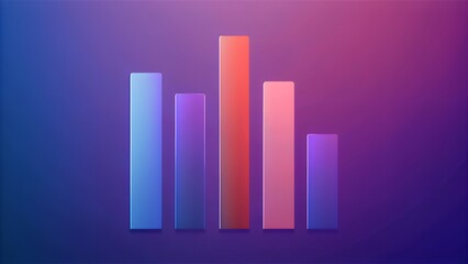 business graph on red vector money icon