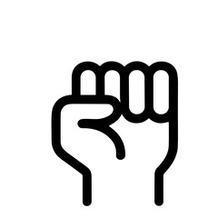 Protest and Social Justice Line Icons Set