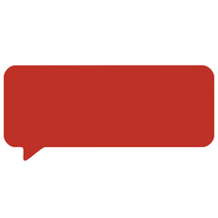 Red Speech Bubble Chat Box