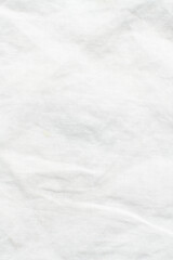 Close up view of  white fabric, texture of woven white cotton fabric