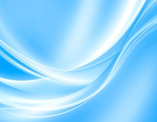 Fototapeta premium Abstract light blue flowing wave background
