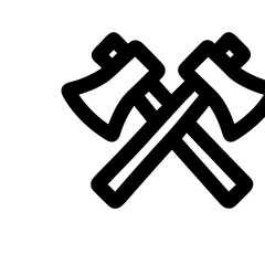 Hiking and Camping Line Icons Set