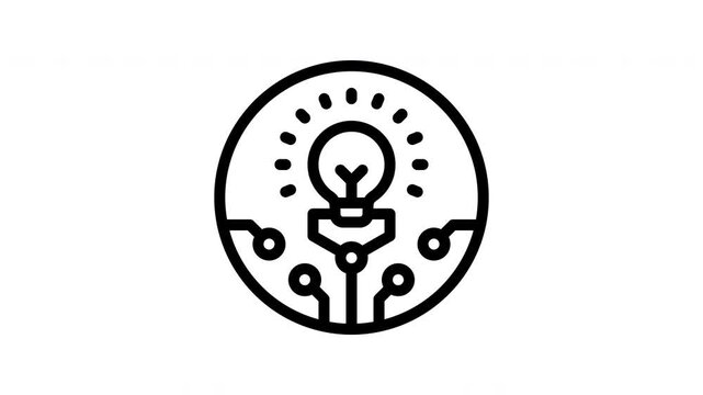 digitalisation minimalist stroke animation
