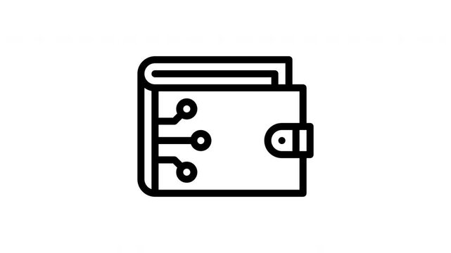 ewallet minimalist stroke animation