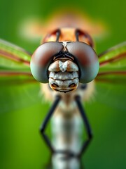 Close-Up of a Dragonfly's Head