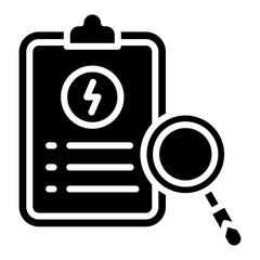 Energy Audit Icon Element For Design