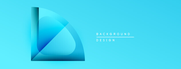 Abstract blue design. Smooth shapes create dynamic visual effect. Modern background suitable for various projects. Clean, simple aesthetic.