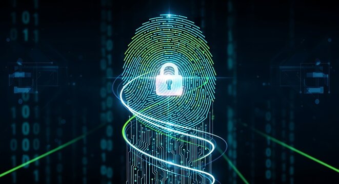 Fingerprint identification security concept for access protection and privacy safety