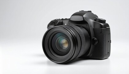 Fototapeta premium Macro detail of a black digital camera