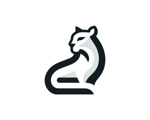 Cougar Logo Design Vector Illustration