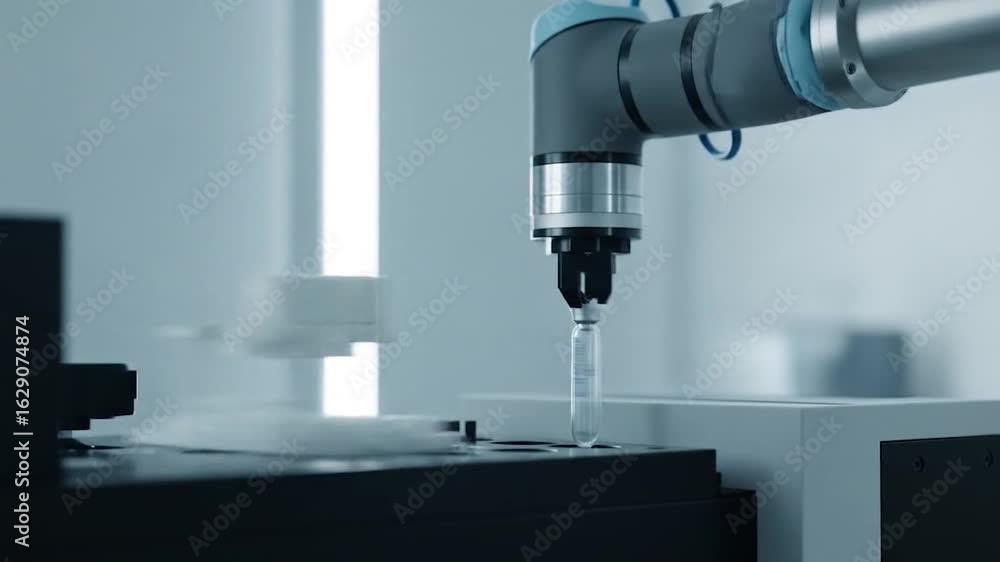 Poster robotic arm precision: automated assembly in modern laboratory