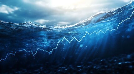 Financial recovery underwater graph