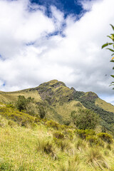 Pichincha Province, Quito, Ecuador - July 5, 2025: The Pasochoa volcano is located in the Pasochoa...
