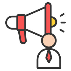 Job Alert Icon Element For Design