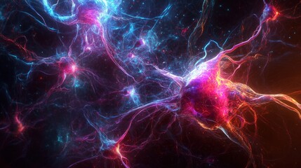 Fototapeta premium Abstract energy network