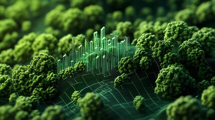 Forest cityscape