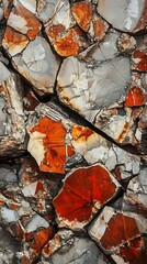 Fractured rock formation texture