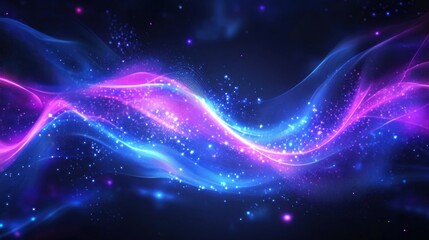 Obraz premium Abstract glowing waves