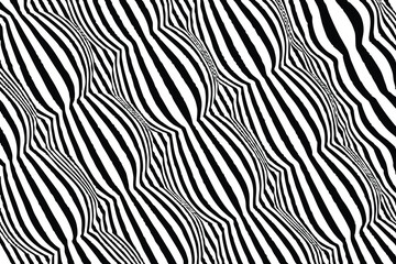 black and white pattern, abstract wavy lines,