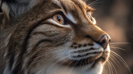 Fototapeta premium Close-up portrait of a lynx