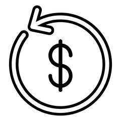 Currency exchange icon vector graphic illustration