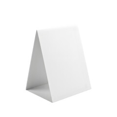 Blank Table Tent Mockup for Promotions and Advertising, Isolated on White or Transparent Background