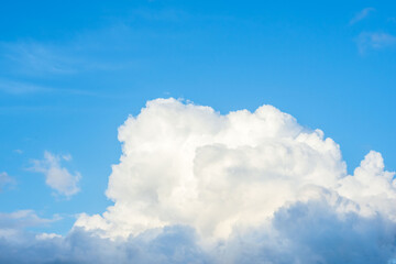 夏の空　夕方の青空と積雲20