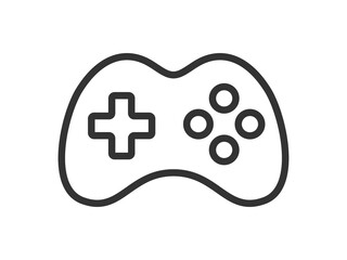 ホビーの、テレビゲームのアイコン（線画）のイラスト