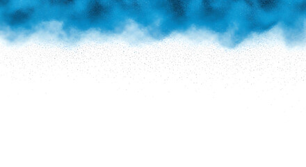 Abstract Blue Nebula Design: Cosmic Dust and Glowing Particles Background