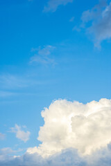 夏の空　夕方の青空と積雲21