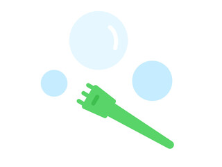 ホビーの、しゃぼん玉のアイコンのイラスト