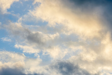 夏の空　夕暮れの時の空と雲28