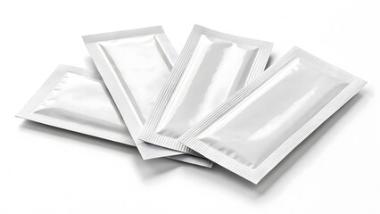 healthcare and medical science wellness concept. Stack and roll of clean white paper sheets on white background. 