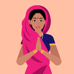 Traditional Indian Attire Female Portrait