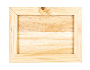 Rustic Wooden Photo Frame with Lush Green Leaves Border, Isolated on Transparent Background