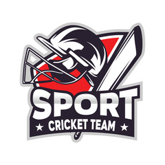 Cricket Club Sports Logo Design Inspiration Vector