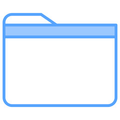 Obraz premium Folder Blue Icon