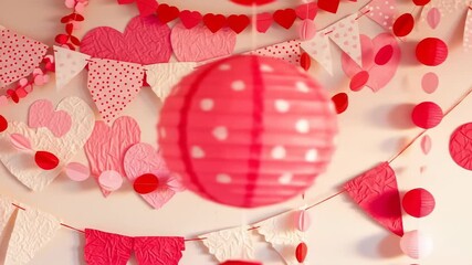 national girlfriend day romantic heart decorations festive celebration background - Powered by Adobe