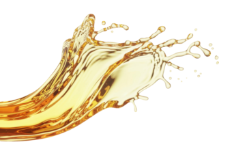 liquid splash, isolated on white background.