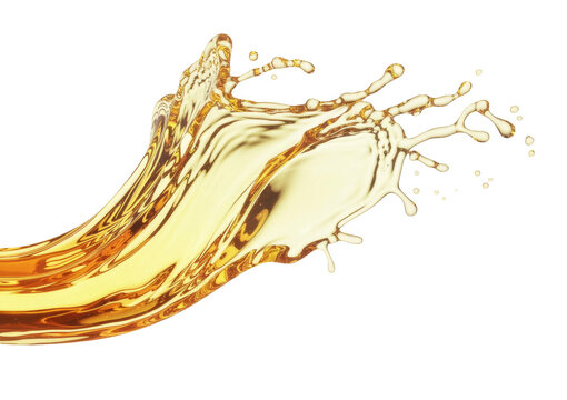 liquid splash, isolated on white background.