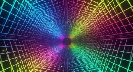 Green digital rain of binary code cascading down, creating a futuristic, immersive digital landscape.