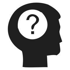 human mind Icon black