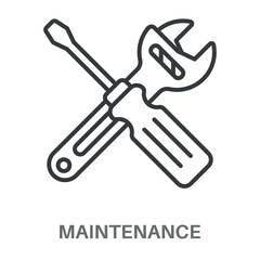 maintenance concept simple design icons, simple style design inspiration for any interface and purpose suitable for symbols and more