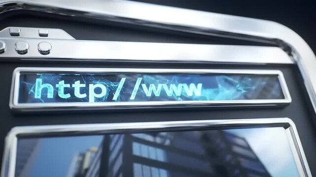 Futuristic Web Browser Interface.