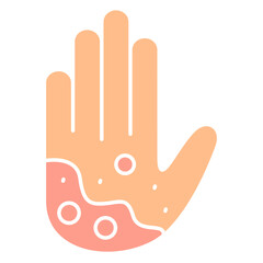 Obraz premium Inflamed Skin Icon