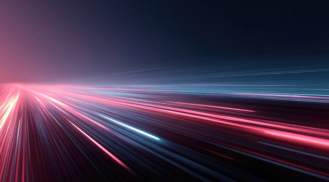 Abstract streaks of light converging towards the viewer, creating a sense of speed and movement