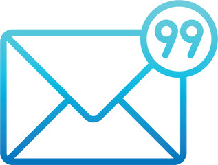 Mail gradient color icon