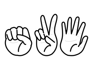 シンプルなグーチョキパー